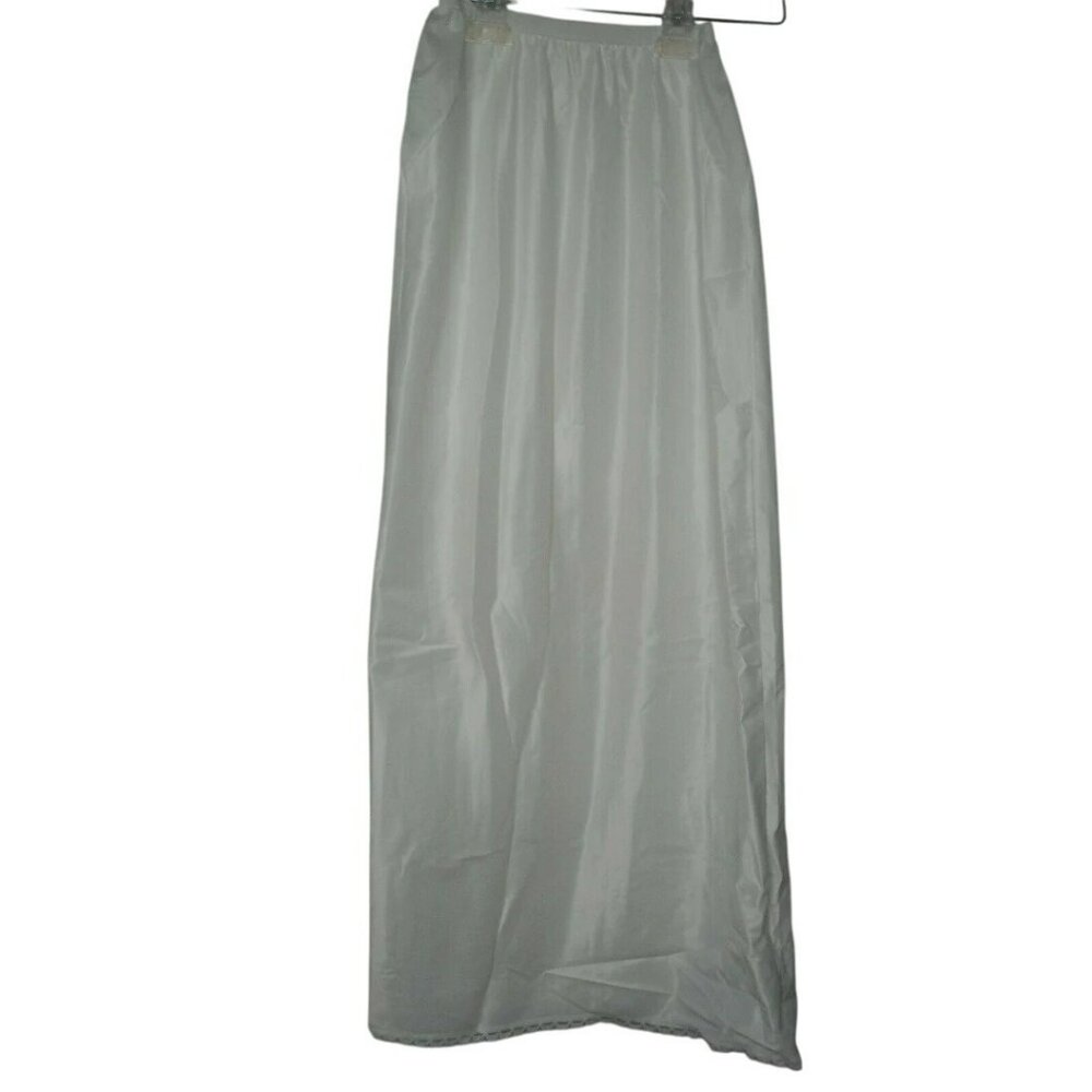 Women's Pinehurst Lingerie Vintage 1970s Slip cream white‎ Large 5484 Nylon